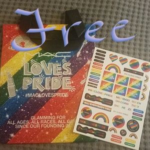 FREE w/purchase MAC Pride Bag and Stickers